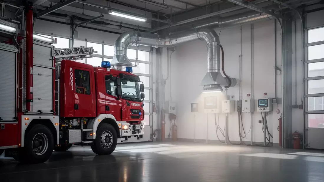 DGUV: Neue Schutzregeln für Dieselabgase in Feuerwehrhäusern
