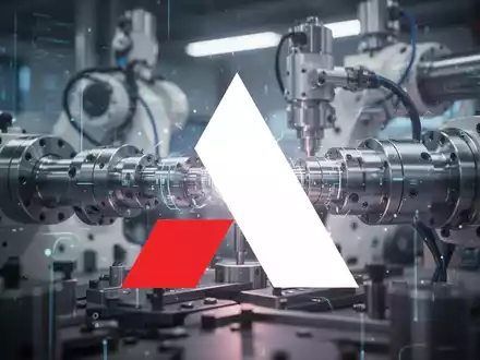 Abstrakte Darstellung industrieller Technologie mit Präzisionsmaschinen und einem subtilen Leuchten, das Stabilität und Innovation vermittelt. - Foto: über boerse-global.de