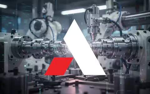 Abstrakte Darstellung industrieller Technologie mit Präzisionsmaschinen und einem subtilen Leuchten, das Stabilität und Innovation vermittelt. - Foto: über boerse-global.de