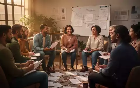 Eine vielfältige Gruppe von Menschen nimmt an einer gemeinschaftlichen psychischen Gesundheitsaktivität teil, die Unterstützung und Verbindung symbolisiert. - Foto: über boerse-global.de