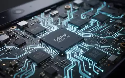 Nahaufnahme der internen Logikplatine eines Smartphones mit beleuchteten DRAM-Chips und komplexer Schaltung, Symbol für fortschrittliche Technologie. - Foto: über boerse-global.de