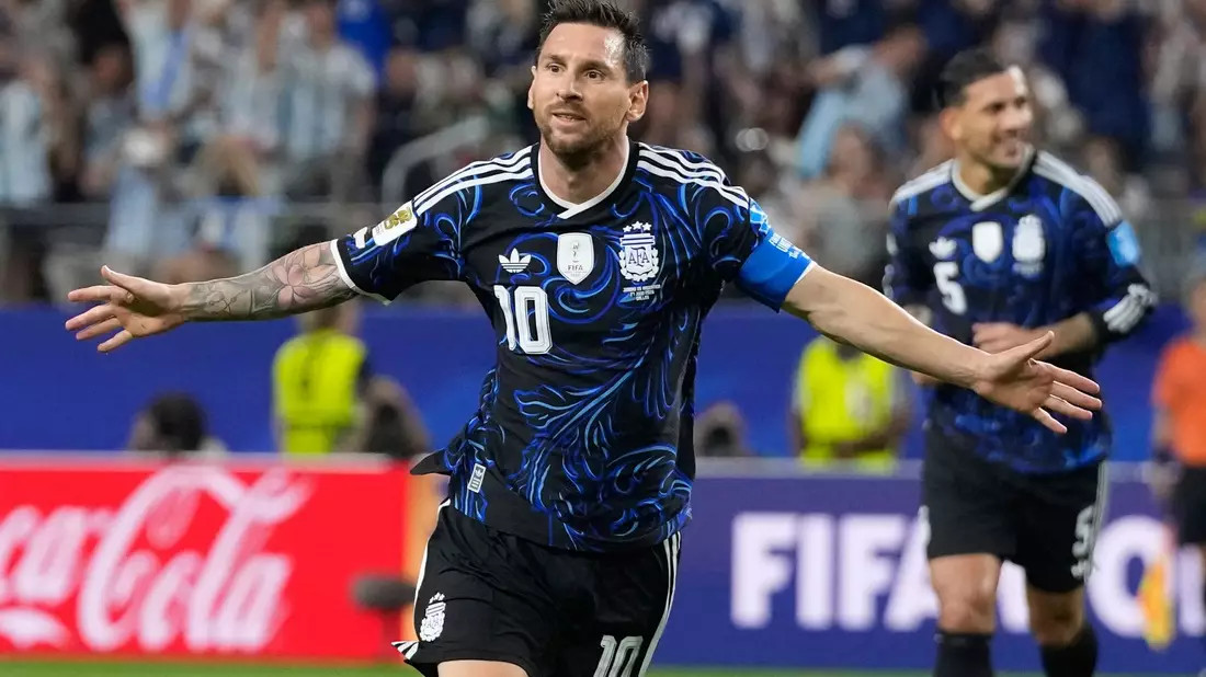 Messi traf auch gegen Jordanien. - Bild: Tony Gutierrez/AP/dpa