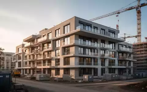 Ein modernes deutsches Wohngebäude im Bau, das die aktuelle Entwicklung im Mietwohnungsneubau und die damit verbundenen steuerlichen Anreize symbolisiert. - Foto: über boerse-global.de