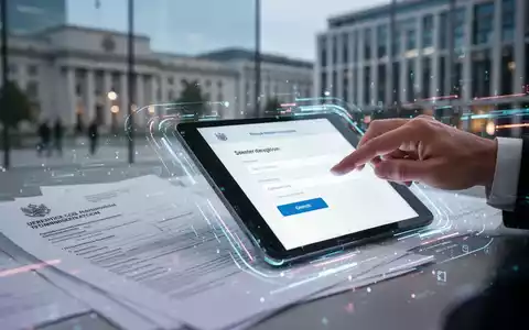 Ein Stapel Formulare und Dokumente, die in digitale Elemente übergehen, symbolisiert Bürokratieabbau und digitale Verwaltung. - Foto: über boerse-global.de