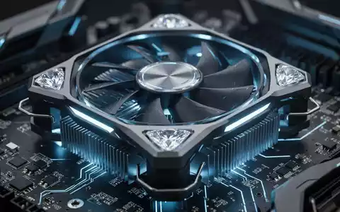 Hochleistungs-CPU-Kühler mit Diamanteinsätzen auf einer Platine für fortschrittliches Wärmemanagement. - Foto: über boerse-global.de