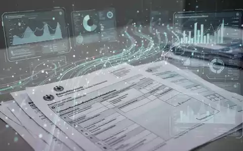 Abstrakte Darstellung digitaler Steuerformulare und Datenströme, die Modernisierung und Automatisierung im Finanzwesen symbolisieren. - Foto: über boerse-global.de