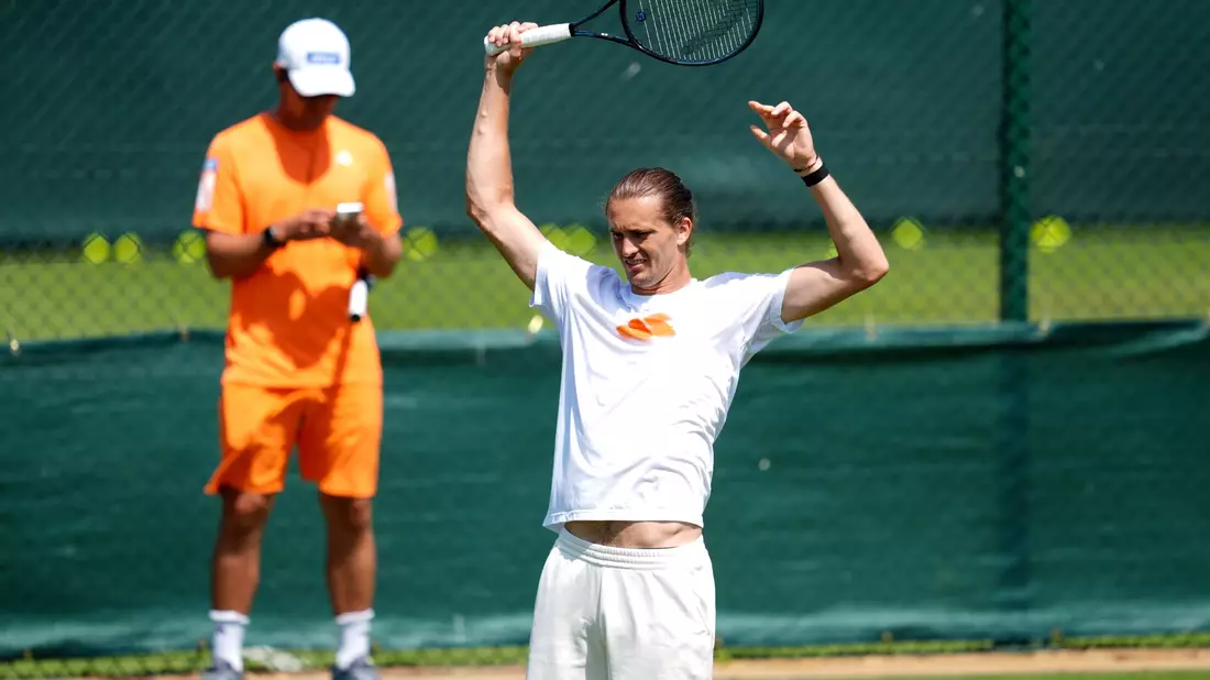 Alexander Zverev möchte endlich auch in Wimbledon weit kommen. - Bild: Adam Davy/PA Wire/dpa