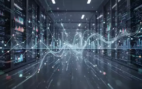 Abstrakte Darstellung des Finanztechnologie-Sektors mit fließenden Daten und Verbindungen, die Führungswandel und strategische Neuausrichtung symbolisieren. - Foto: über boerse-global.de