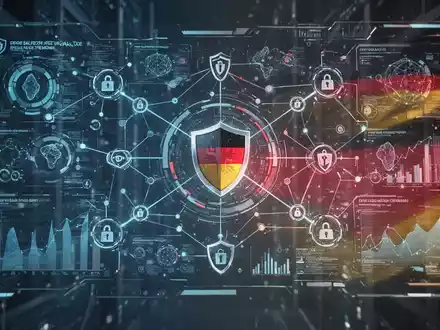 Moderne digitale Oberfläche mit vernetzten Gesundheitsdaten und sicheren Netzwerksymbolen, die Deutschlands digitale Gesundheitsregulierung darstellt. - Foto: über boerse-global.de