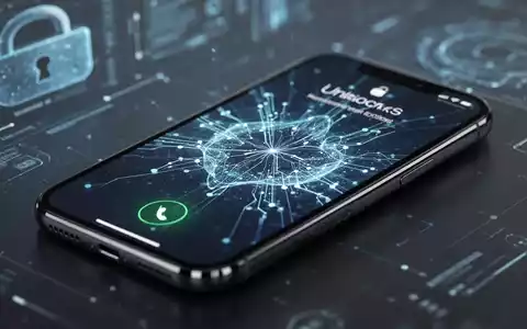 Nahaufnahme eines iPhone-Bildschirms mit Entsperroberfläche, digitale Sicherheitselemente im Hintergrund. - Foto: über boerse-global.de