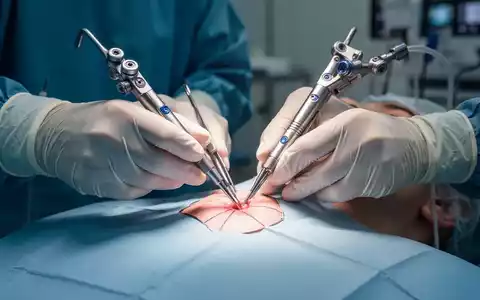 Chirurgenhände bei einer Operation, die Präzision und den Einsatz moderner medizinischer Instrumente in einem Operationssaal zeigen. - Foto: über boerse-global.de