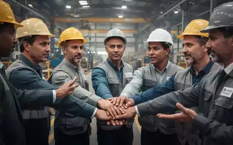 Arbeitnehmervertreter und Gewerkschafter in einem Industriebetrieb, die Entschlossenheit und Zusammenarbeit zeigen. - Foto: über boerse-global.de