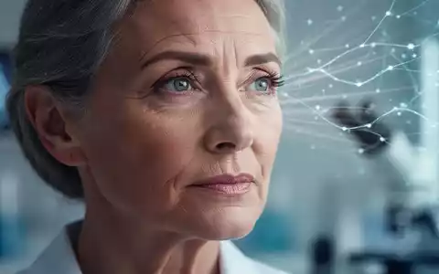 Nahaufnahme des nachdenklichen Gesichts einer älteren Frau mit angedeuteten neuronalen Verbindungen im Hintergrund. - Foto: über boerse-global.de