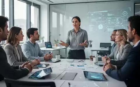 Eine Gruppe Erwachsener nimmt an einem Deeskalations- und Kompetenzentwicklungsworkshop in einem modernen Schulungsraum teil. - Foto: über boerse-global.de
