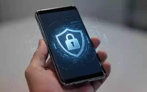 Nahaufnahme eines Samsung Galaxy Smartphones mit einem Sicherheits-Sperrsymbol auf dem Bildschirm, das Datenschutz und biometrische Sicherheit darstellt. - Foto: über boerse-global.de