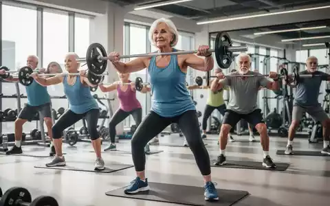 Senioren trainieren in einem modernen Fitnessstudio, um Muskelalterung zu verlangsamen und körperliche Leistungsfähigkeit zu erhalten. - Foto: über boerse-global.de