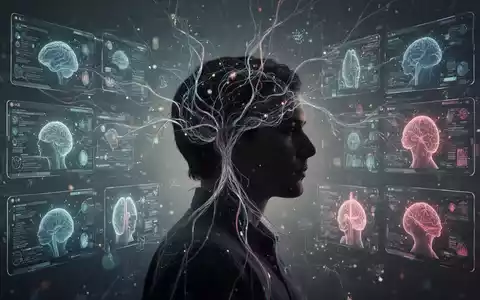 Eine Silhouette mit Gedankenlinien, die digitale und emotionale Konzepte darstellt, symbolisiert mentale Strategien gegen schlechte Gewohnheiten. - Foto: über boerse-global.de