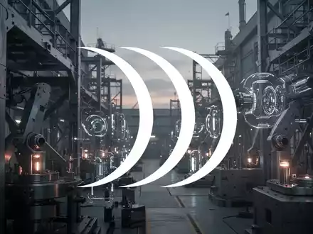 Eine futuristische Produktionshalle mit gedämpfter Beleuchtung und komplexen Maschinen, die die Verteidigungsindustrie symbolisiert. - Foto: über boerse-global.de
