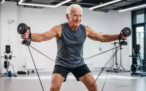 Ein dynamisches Bild eines fitten älteren Mannes beim Training, das Stärke und Vitalität im Alter symbolisiert. - Foto: über boerse-global.de
