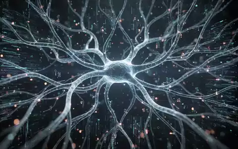 Abstrakte Darstellung von Datenflüssen und neuronalen Netzen, die KI-gestützte Softwareentwicklung und Systemmigration symbolisieren. - Foto: über boerse-global.de