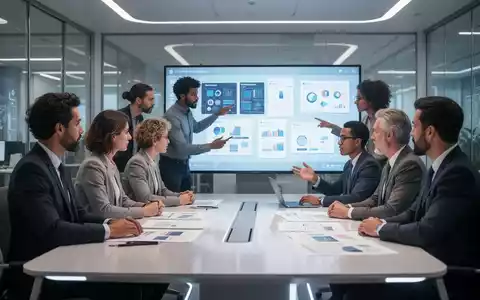 Ein vielfältiges Team von Designern und Strategen arbeitet an einem modernen Konferenztisch zusammen und diskutiert Designkonzepte auf einem Bildschirm. - Foto: über boerse-global.de