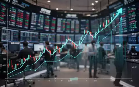 Ein aufwärts gerichteter Aktienchart über einem modernen Handelsraum, der Wachstum und positive Marktentwicklung symbolisiert. - Foto: über boerse-global.de