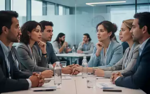 Eine vielfältige Gruppe von Menschen diskutiert auf einer modernen Konferenz, die das Thema psychische Gesundheit und Zusammenarbeit symbolisiert. - Foto: über boerse-global.de