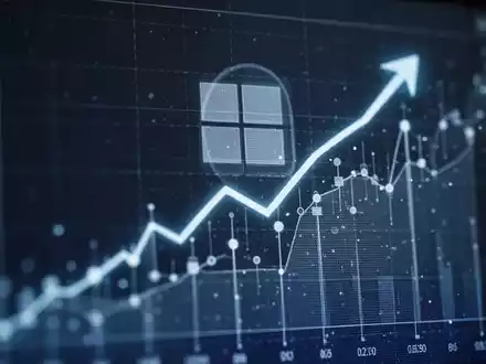 Eine digitale Anzeige mit einem subtilen Aufwärtstrend-Diagramm und abstrakten Datenpunkten, die Preiserhöhungen symbolisieren. - Foto: über boerse-global.de