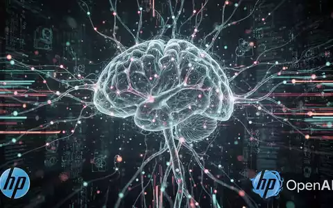 Stilisierte Darstellung eines futuristischen neuronalen Netzwerks mit Datenströmen, die künstliche Intelligenz und digitale Transformation repräsentieren. - Foto: über boerse-global.de