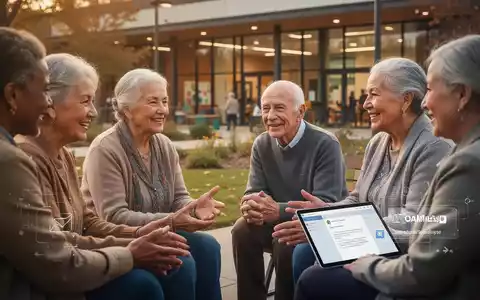Eine vielfältige Gruppe von Menschen verschiedenen Alters, die sich in einer unterstützenden Gemeinschaftsumgebung unterhalten. - Foto: über boerse-global.de