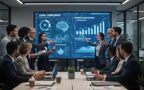 HR-Fachkräfte in einem modernen Büro, die an einem digitalen Bildschirm mit Daten zu Compliance, KI und Finanzvorschriften arbeiten. - Foto: über boerse-global.de
