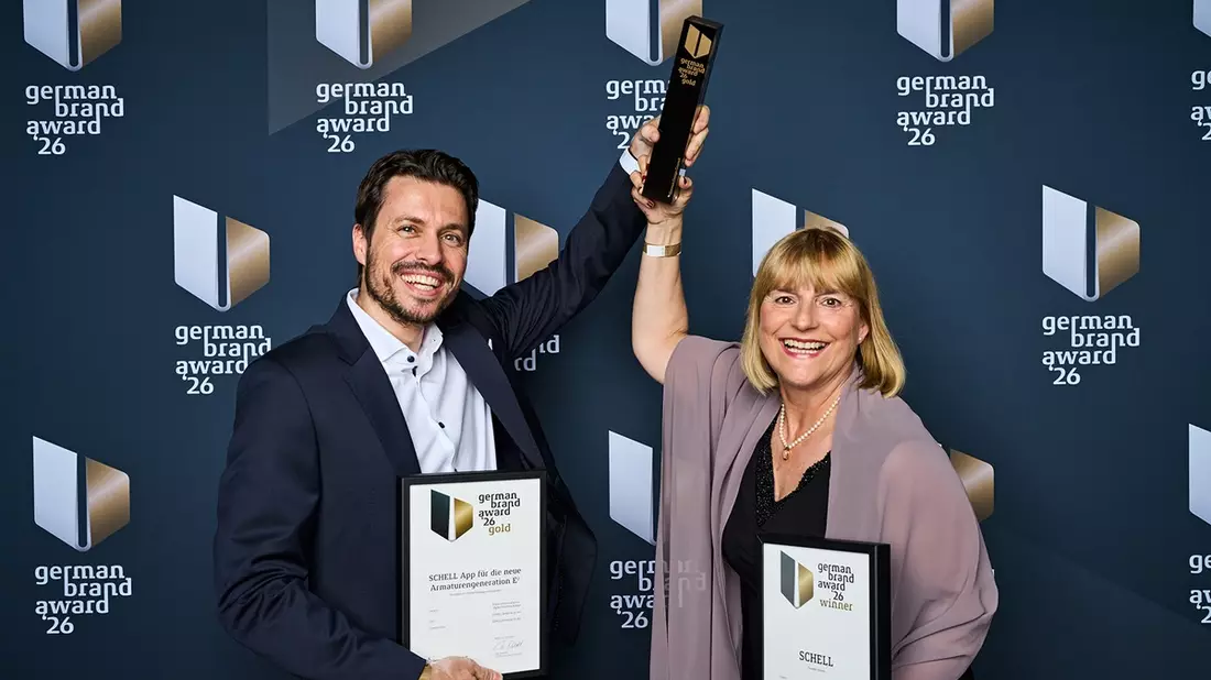 Armaturenhersteller SCHELL untermauert Markenstärke: Zweifacher Sieg beim German Brand Award 2026 - Bild: presseportal.de