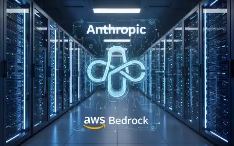 Leuchtend blaues Rechenzentrum mit Serverracks, Symbol für KI-Integration mit Cloud-Plattformen. - Foto: über boerse-global.de