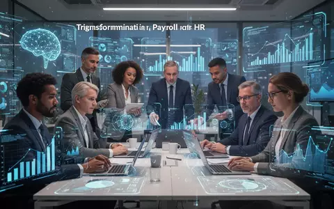 Eine Gruppe von Fachkräften in einem modernen Büro, die an Computern mit digitalen Finanzdaten und HR-Plattformen arbeiten. - Foto: über boerse-global.de