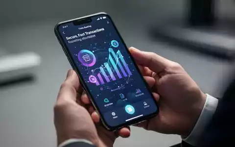Smartphone mit Banking-App, in Händen gehalten, symbolisiert sichere und schnelle Finanztransaktionen. - Foto: über boerse-global.de