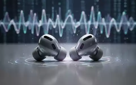 Nahaufnahme moderner kabelloser Ohrhörer (AirPods Pro-Stil) mit dezentem Glanz, die fortschrittliche Audiotechnologie und KI-Integration darstellen. - Foto: über boerse-global.de