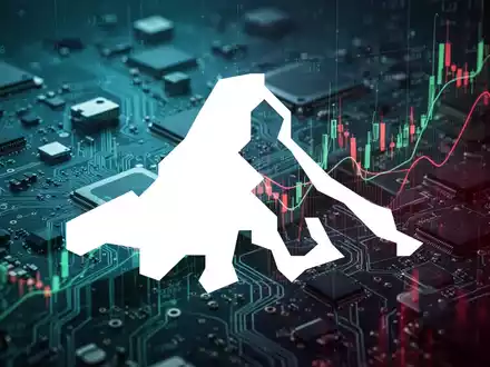 Eine abstrakte Darstellung des Elektroniksektors mit Elementen von Technologie und Finanzdaten, die Marktvolatilität und Entscheidungsfindung symbolisieren. - Foto: über boerse-global.de