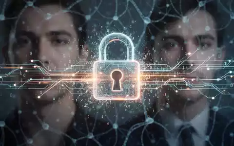 Ein digitales Vorhängeschloss, das in Datenströme und Binärcode zerfließt, symbolisiert sich entwickelnde E-Mail-Sicherheitsbedrohungen durch KI und identitätsbasierte Angriffe. - Foto: über boerse-global.de