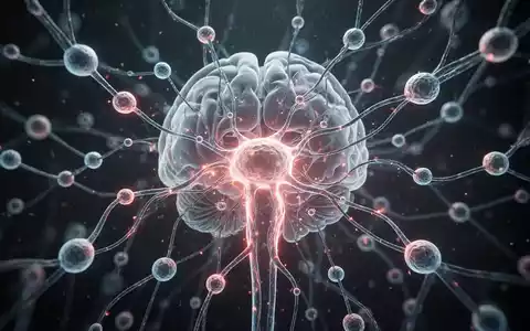 Ein stilisiertes, leuchtendes neuronales Netzwerk, das den Hypothalamus und die Stammzellregulation des Alterns darstellt. - Foto: über boerse-global.de