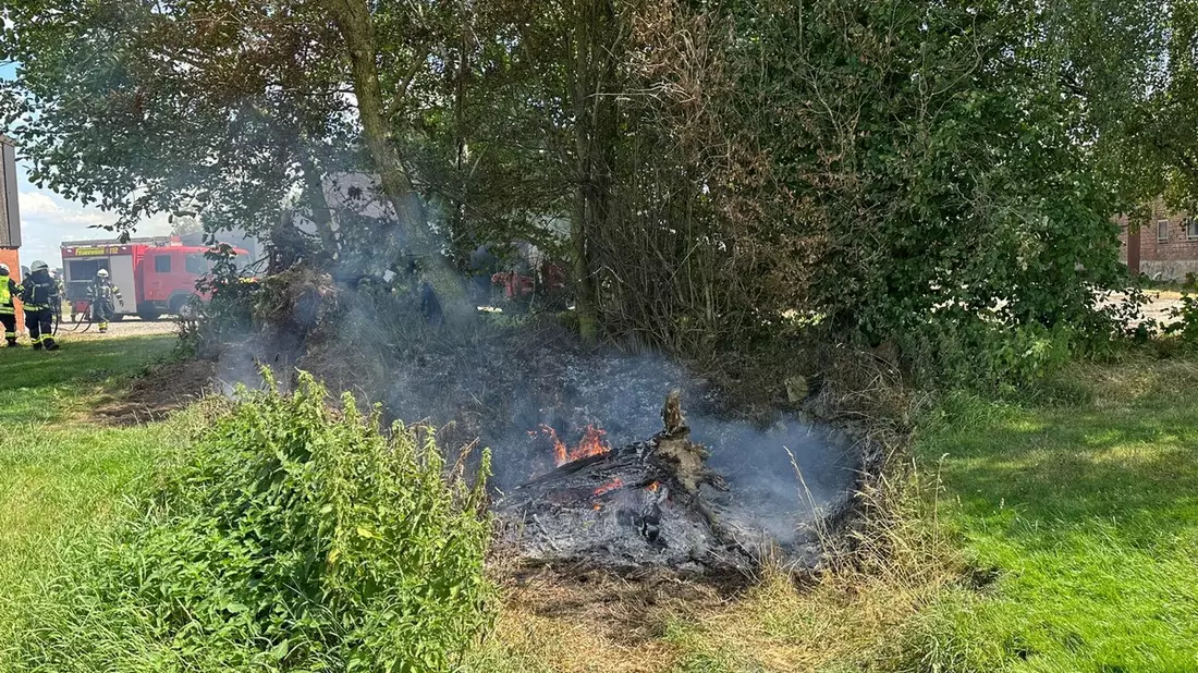 FW-KLE: Nicht angemeldetes Nutzfeuer löst Feuerwehreinsatz aus - Feuerwehr appelliert an die Bevölkerung - Bild: presseportal.de