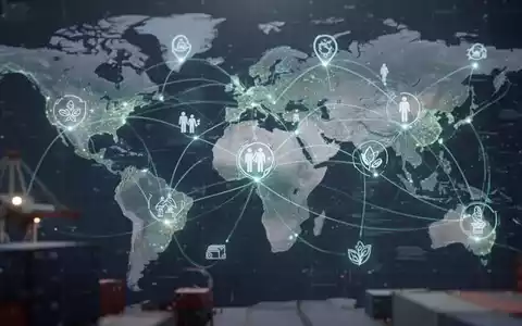 Eine stilisierte Darstellung einer globalen Lieferkette mit Symbolen für Menschenrechte und Umweltschutz, die Komplexität und Regulierung andeutet. - Foto: über boerse-global.de