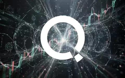 Abstrakte Darstellung von Quantencomputing oder Cybersicherheit, mit leuchtenden Lichtströmen und digitalen Mustern, die schnelle Aufwärtsbewegung symbolisieren. - Foto: über boerse-global.de