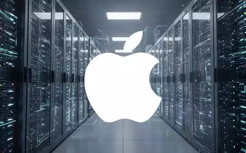 Abstrakte Szene, die digitale Technologie und Speicherkosten darstellt, mit leuchtenden Server-Racks in einem kühlen Rechenzentrum. - Foto: über boerse-global.de
