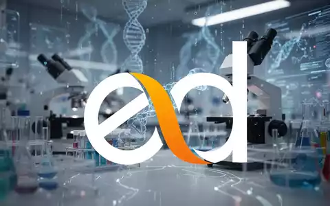 Abstrakte Darstellung eines biotechnologischen Labors mit verschwommenen Geräten und leuchtenden Datenströmen, die Innovation und Hoffnung symbolisieren. - Foto: über boerse-global.de
