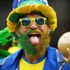 Die brasilianischen Fans waren in Houston deutlich in der Überzahl. - Bild: Eric Gay/AP/dpa