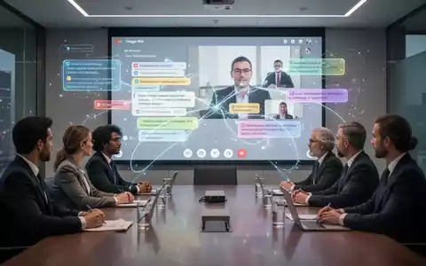 Professionelle Besprechung mit Google Meet, KI-Notizen und Zusammenfassungen auf dem Bildschirm. - Foto: über boerse-global.de