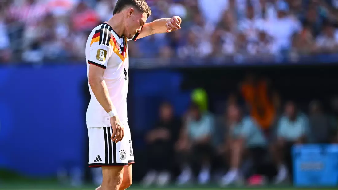 Zunächst blass, dann Vorbereiter zum 1:1: Florian Wirtz. Am Ende steht das deutsche Aus. - Bild: Tom Weller/dpa