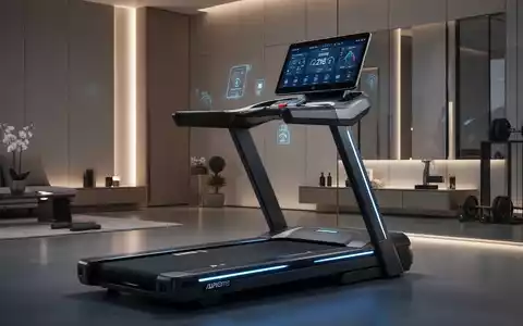 Ein modernes Laufband mit großem Bildschirm und stylischer Ästhetik in einem hellen Fitnessraum. - Foto: über boerse-global.de