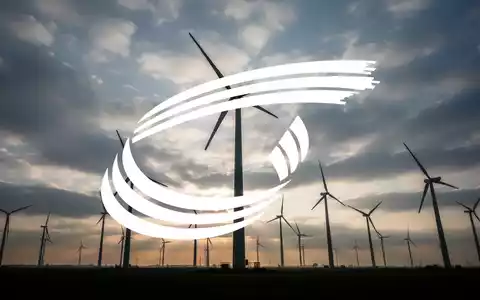 Abstrakte, atmosphärische Szene der Windenergiebranche mit Silhouetten von Windturbinen vor einem dramatischen Himmel, die Wachstum und industrielle Entwicklung signalisiert. - Foto: über boerse-global.de