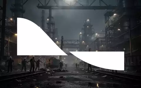 Industrielle Szene mit angespannter, dunkler Atmosphäre, die einen Arbeitskonflikt symbolisiert. - Foto: über boerse-global.de